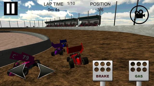 Sprint car racing gameplay screen 3